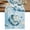Off White, variant on Blue Ombre Space Rocket Table Runner 36 Inches, Modena Abstract Universe Planet Bed Runner Dresser Scarves Tabletop for Indoor Outdoor Parties/Ceremony/Banquet, 13"x 36"