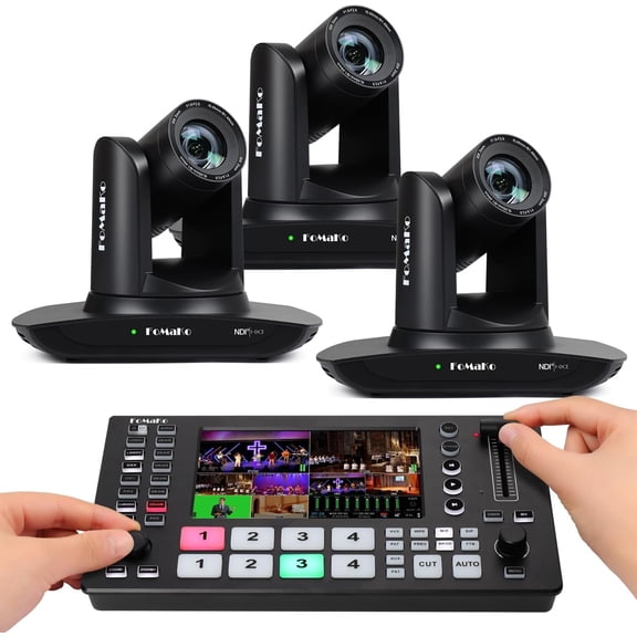 FoMaKo 20x NDI PTZ Camera Bundle(FMK20UH NDI-BX3 M3)