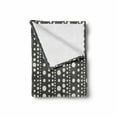 thumbnail image 2 of Geometric Soft Flannel Fleece Blanket, Big Little Circles Background with Round Shaped Oval Rings Mosaic Vintage Pattern, Cozy Plush for Indoor and Outdoor Use, 50" x 60", Grey Cream, by Ambesonne, 2 of 6