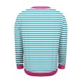 thumbnail image 6 of ClodeEU Womens Long Sleeve Striped V Neck T Shirts, Casual Trendy Loose Fit Casual Tops Light Blue,Womens Plus S, 6 of 6