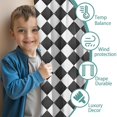thumbnail image 3 of Blackout Kids Curtains,Black and White Checkerboard Checkered Pattern Childrens Insulated Curtains Set Of 2,Bedroom Essentials,Toddler Room Decor 42"x54", 3 of 5