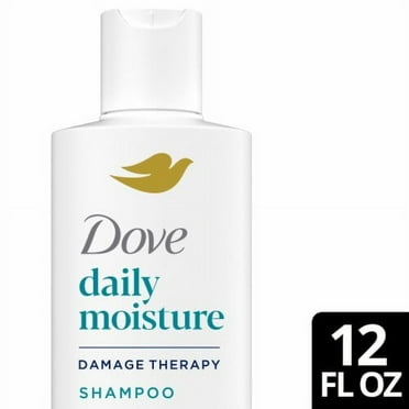 2X - Dove Shampoo, Damage Therapy Daily Moisture for Dry Hair with Bio-Protein Care 12 fl oz