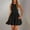 Black, variant on Sundress Spring Dresses for Women 2025 White Mini Bubble Skirt Dress Sleeveless Solid Dresses
