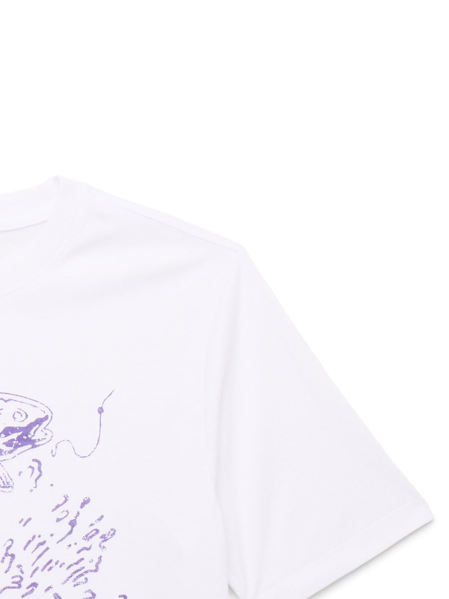 Wonder Nation Reelax Fish, Crew Neck, Short Sleeve, Graphic T-Shirt, Sizes 4-18