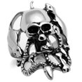 thumbnail image 1 of High Polished No Plating Stainless Steel Ring with Epoxy, Jet - Size 10, 1 of 1