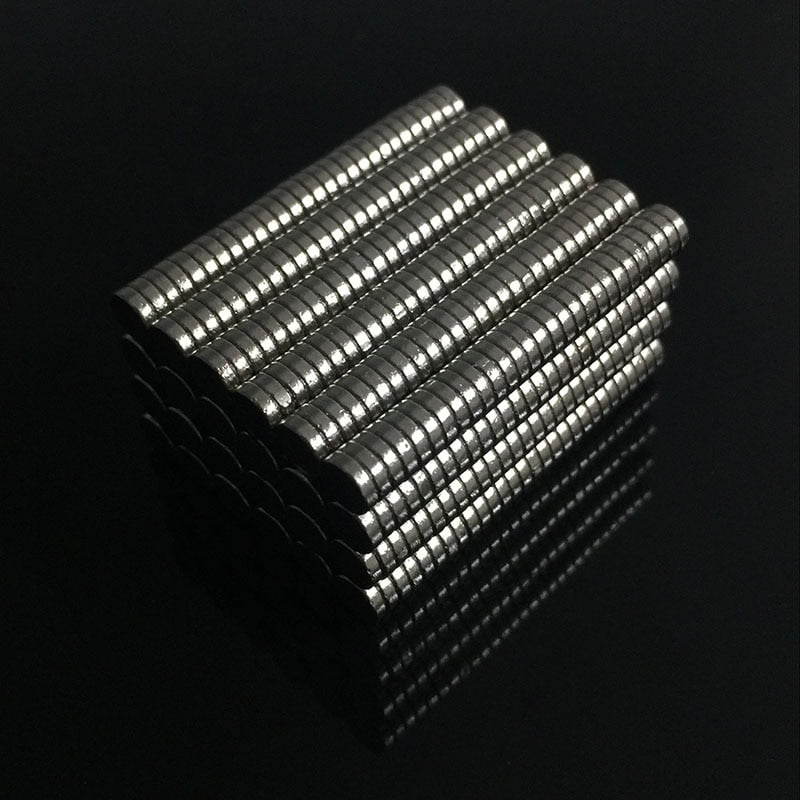 200Pcs Super Strong Round Disc Magnets Rare-Earth Neodymium Magnet N35 2 x 1 mm 