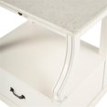 thumbnail image 5 of Beaumont Lane Marble Nightstand in White, 5 of 12