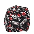 thumbnail image 4 of Salouo Vintage Skull Casino Print Unisex Beanie Hat,Knitted Baggy Skull Cap Winter Warm Hats Beanie Sleep Hats Cancer Headwear Caps for Women & Men 1 Pieces, 4 of 7