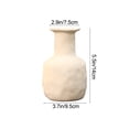 thumbnail image 3 of hulanddfd Ceramic Vase, Modern Home Décor Geometric Flower Bouquet Ceramic Vase Cream Colored Ornaments Living Room Desktop Table Display Decorations, Faux Floral Vases, 3 of 6