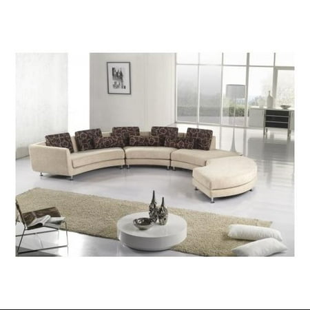 Vig Furniture Vgyia94 F Divani Casa A94 Modern Fabric Sectional Vig Furniture Vgyia94 F Divani Casa A94 Modern Fabric Sectional Sofa Ottoman