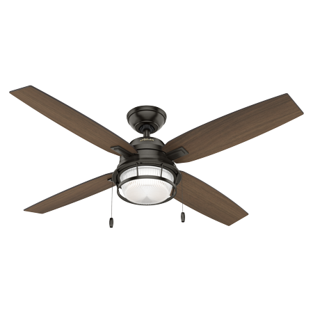Hunter 52 Ocala Noble Bronze Ceiling Fan With Light Kit And Pull