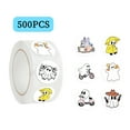 thumbnail image 6 of Dujiujun 1 Roll Halloween Stickers 500 Sheets Waterproof Diverse Cartoon Ghost Patterns Adhesive for Envelopes Bags Bottles Treats Home Office School Decorations Decals, 6 of 7