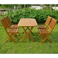 thumbnail image 2 of International Caravan Melilla 5 Piece Patio Dining Set in Natural, 2 of 2