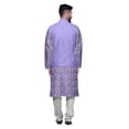 thumbnail image 3 of Atasi Indian Kurta Pyjama Jacket Set For Men Mandarin Collar Casual Clothing, 3 of 5