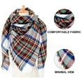 thumbnail image 3 of Foulard d'Automne et d'Hiver pour Femmes, Classique à Franges, à Carreaux, Tartan, Chaude, Douce, Grande Couverture, Châle, 3 of 5