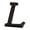 L, variant on AUHomi 3" Vintage Decorative, Cast Iron Metal Alphabet Letters Wall Sign, Elegant Black Brown Finished, Hanging Address Name Sign, Creative DIY House Letter, Letter 'B'