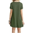 thumbnail image 2 of Women's Casual Dress Short Sleeves Knit T Shirt Swing Dress, 2 of 2