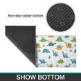 thumbnail image 6 of Dinosaur and Text White Pattern Anti Fatigue Kitchen Rugs Set Of 2, Non Slip Washable Decorative Floor Mats for Kitchen Sink Laundry, 17"x30" and 17"x47", 6 of 6