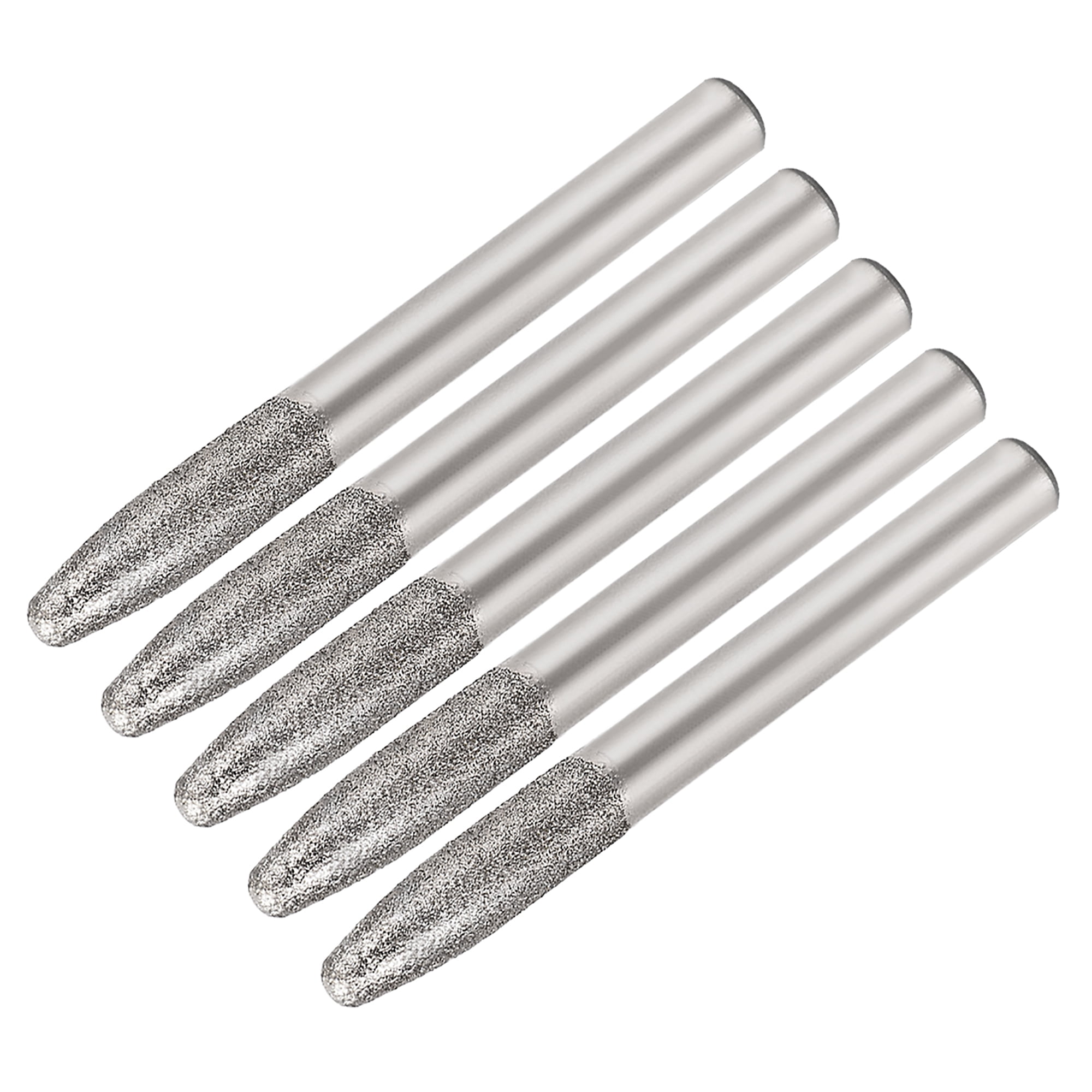 Diamond Burrs Grinding Drill Bits for Rotary Tool 1/4Inch Shank 6mm