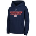 thumbnail image 2 of Youth Navy Montreal Canadiens Authentic Pro Wordmark Fleece Pullover Hoodie, 2 of 3
