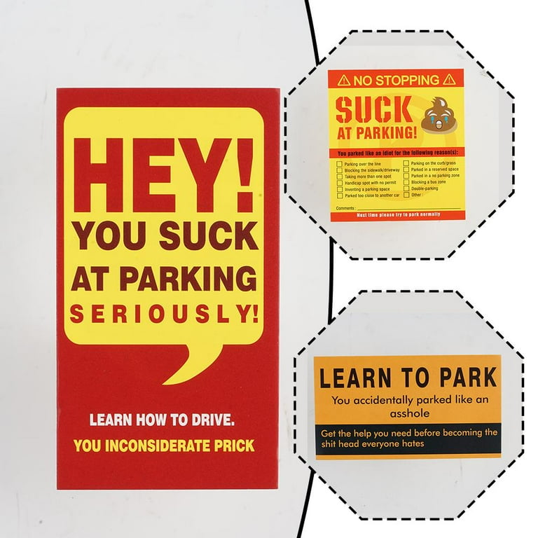 qaoldh-50-pieces-bad-parking-cards-you-parked-like-an-idiot-cards-3-5-x-2-inches-n-walmart-com for Free Printable Bad Parking Cards QAOlDH 50 Pieces Bad Parking Cards You Parked Like an Idiot Cards 3.5 x 2 Inches N - Walmart.com for Free Printable Bad Parking Cards