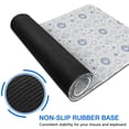 thumbnail image 6 of Long Mouse Pads for Desk,White Blue Sun Moon Cloud Star Pattern Desk Mats on Top Of Desks, Desk Mouse Pad Extra Large with 3mm Non-Slip Base and Stitched Edge for Gaming,Office,Work,Home 31.5"x15.7", 6 of 6