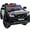 Black, variant on Outfunny Electric Police Car for Kids, 24 Volt Kids Ride on Toys w/ 400W Motors, Megaphone, Remote, Bluetooth - White