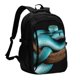 thumbnail image 1 of Balery Blue Viper Snake Mochila con carga USB para hombre y mujer - Mochila impermeable y antirrobo para laptop con puerto USB para viajes, trabajo, 1 of 7