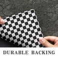 thumbnail image 6 of Black and White Small Checkered Pattern Door Rugs,Washable Non Slip Door Mats Indoor,Decorative Door Mats,Entry Mat Indoor for Entrance,Bedroom,Kitchen,Bathroom,17"x30", 6 of 6