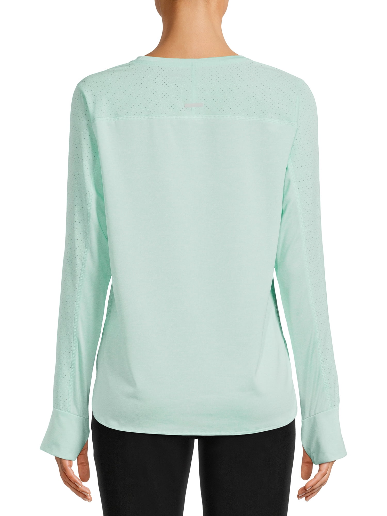 Avia Women's Performance Long Sleeves T-Shirt with Thumb-Hole Cuffs