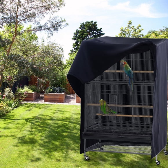 Xihbxyly Funda Grande para Jaula de Pájaros, Tela Transpirable y Resistente Al Viento, Protección Contra La Lluvia y Los Rayos Uv, Fácil de Limpiar, Tamaño Ajustable, para Uso En Exteriores, Ayuda pa