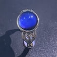 thumbnail image 2 of Anillo cambiante del humor del color redondo de la piedra lunar de la simulación, cr de la moda, 2 of 5
