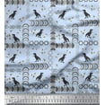 thumbnail image 1 of Soimoi Viscose Chiffon Fabric Geometric Shapes & Dinosaur Animal Decor Fabric Printed Yard 42 Inch Wide, 1 of 3