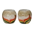 thumbnail image 2 of Art Glass Designs Set of 2 Hand Blown Votive Candle Holders 4", 2 of 2