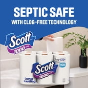 Scott 1000 Toilet Paper, 1 Roll, 1,000 Sheets per Roll