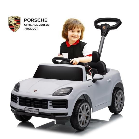 Funyard Push Ride on Car Toddler, Licensed Porsche Baby Push Car,White