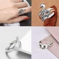 thumbnail image 3 of Juego De Anillos Punk Vintage De 16 Piezas Anillo Abierto De Animal Lindo Anillos Apilables Góticos Para Mujeres, Hombres Y Niñas Yuarrent AP007681-01, 3 of 6
