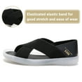 thumbnail image 2 of Cyiecw Women's Flat Sandals Elastic Strap Sandals Summer Open Toe Beach Sandals Shoes, 2 of 7