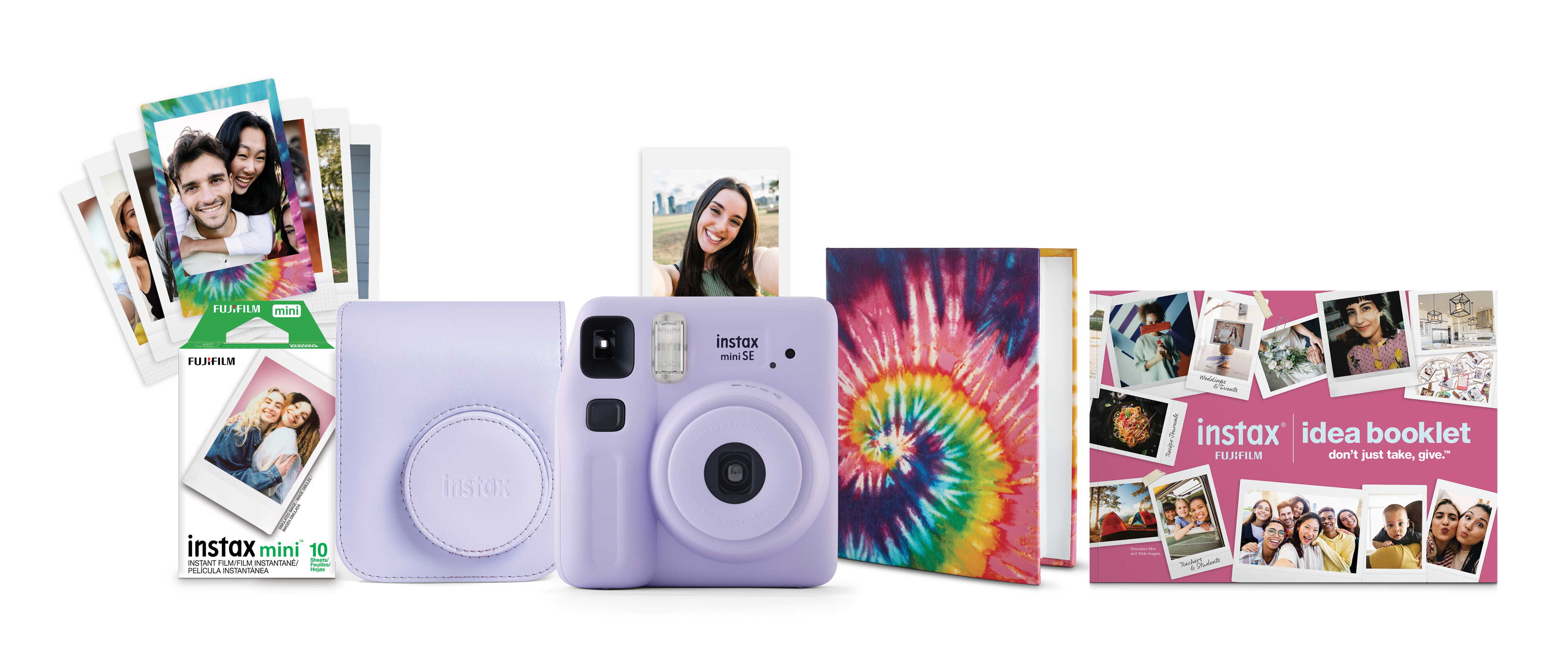 Fujifilm Instax Mini SE Instant Camera Bundle, Lavender photo 1