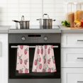 thumbnail image 4 of Yayeee 100% Cotton Hand Towels for Bathroom 16" x 28" Soft Absorbent Kitchen Towel, Cherries Pattern, 4 of 7