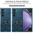 thumbnail image 6 of Allytechgroup for Samsung Galaxy Z Fold 7 Magnetic Case, Compatible with Car Mount Shockproof Ring Holder Anti-Scratch Bumper Slim Hard PC Cover Phone Case for Samsung Galaxy Z Fold 7, Darkblue, 6 of 12