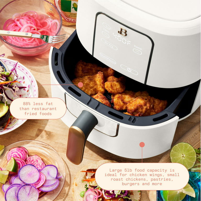 Beautiful 6-Quart Air Fryer with TurboCrisp Technology and Touch-Activated  Display, White Icing by Drew Barrymore 