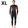 thumbnail image 2 of Trajes de buceo Secado rápido Pantalones de manga larga de una pieza Sunprotection Manténgase al calentamiento para bucear Snorkeling Surfing Natación Negro / naranja 【XL】 Eigraketly OD003281-09, 2 of 7