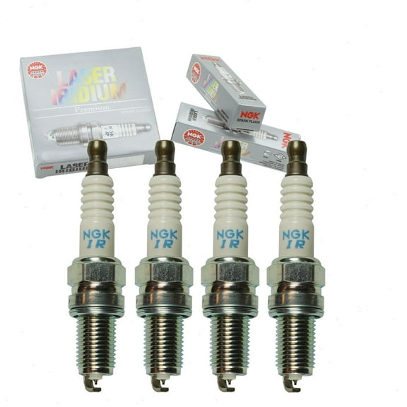 4 pc NGK Laser Iridium Spark Plugs compatible with Fiat 500 1.4L L4 2014-2017