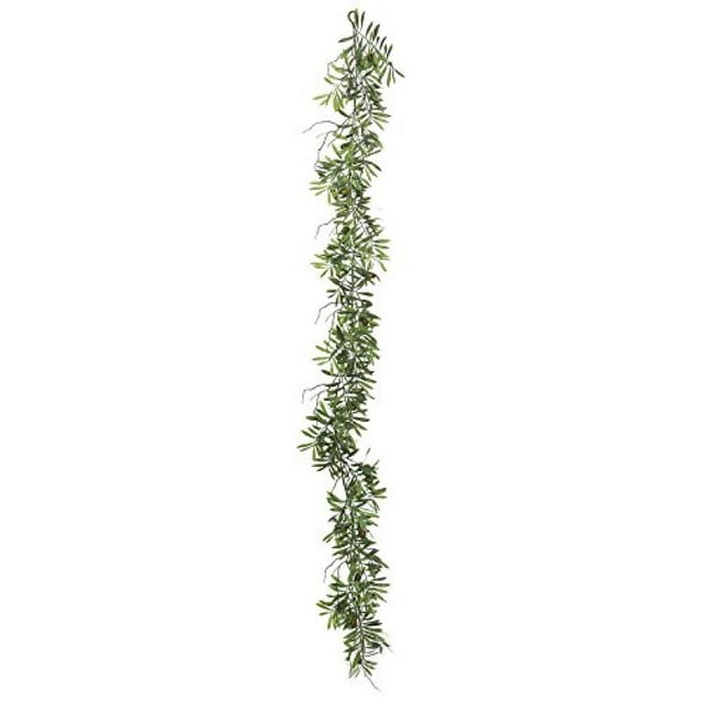 Vickerman FK171202 Vickerman 6' Artificial Green Olive Hill Garland X 59