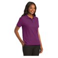 thumbnail image 4 of Port Authority Women's Short Sleeve Silk Touch Classic Polo Shirt Deep Berry X-Small, 4 of 4
