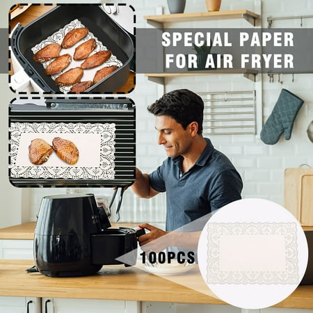 

Baking Trays For Oven 100Pcs Baking Air Paper Paper Fryer Special Tray Lace Paper Bakeware