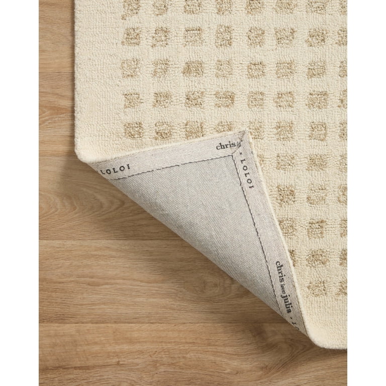 Chris Loves Julia x Loloi Polly Grid Ivory/Natural 7'-9