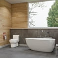 thumbnail image 2 of ALFI brand AB8861 59 inch White Oval Acrylic Free Standing Soaking Bathtub, 2 of 5