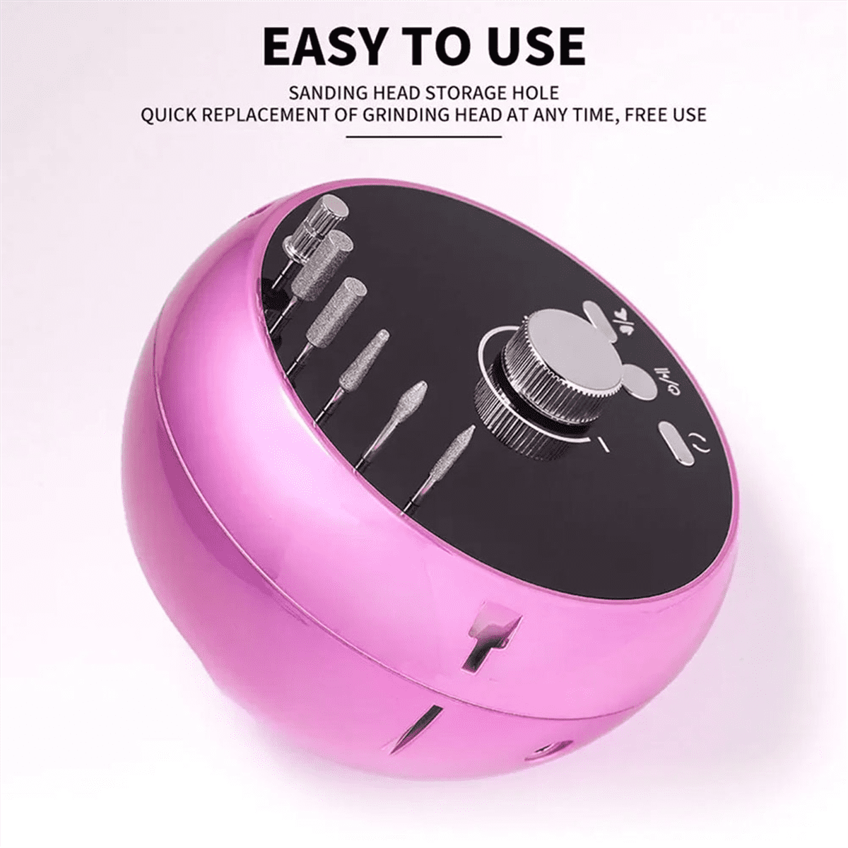 Electric Nail Drill Professional Manicure Machine Brushless Motor Nails Sander Set Nail Polisher Equipment US PLUG,D